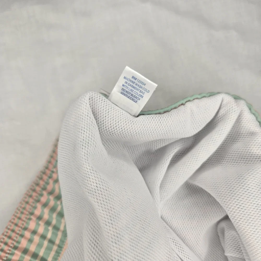 Southern Tide Swim Trunks Mens Small Stripe Mesh Lined Fishing Beach Lightweight